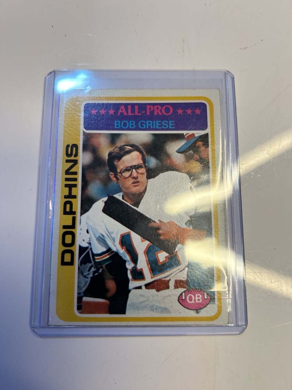 1978 Topps Bob Griese #120 Miami Dolphins Football Card